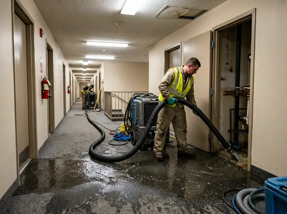 multi-unit-apartment-hallway-f-005 — frequently asked questions, Emergency Burst Pipe Water Extraction & Removal in New Kens…